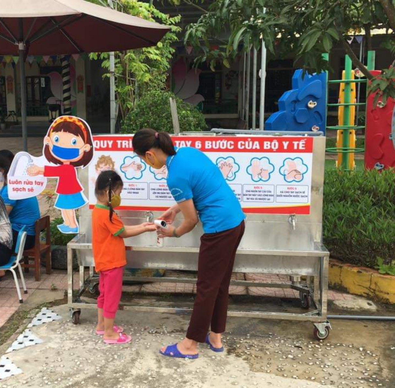 Bồn rửa tay cho Trường học - công ty tnhh thiết bị giáo dục thanh niên